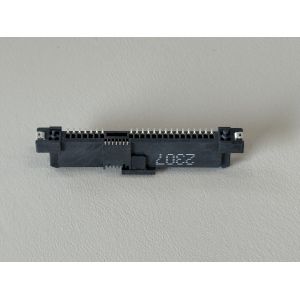 SAS 29 Pin Female Socket SMT Connector with Positioning Column & Fishhook | Gold