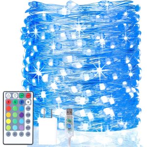 Quality Bedroom IP67 Led Fairy Lights Plug In Colors Changing String Lights With Remote Control for sale