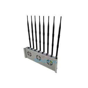 High Power 5G Signal Jammer Blocker 40w 2G 3G 4G 8 Antennas 80 Meters Range