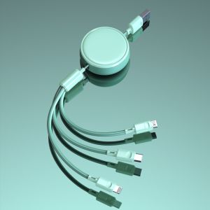 Retractable Multiple OD 3.5mm Universal Charging Cables Custom Logo