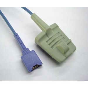 Soft Rubber Reusable Finger Clip Spo2 Sensor With DB9 9Pin / SK 14Pin Connector