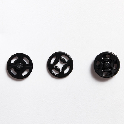 Wholesale Color plastic snap button fastener hand-sewn nylon buckle Invisible buckle 7-25mm black and white transparent