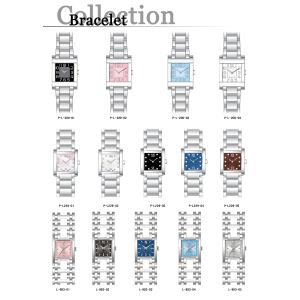 Fashion Watch, Italian leather wristband PVD rose gold case and black bezel