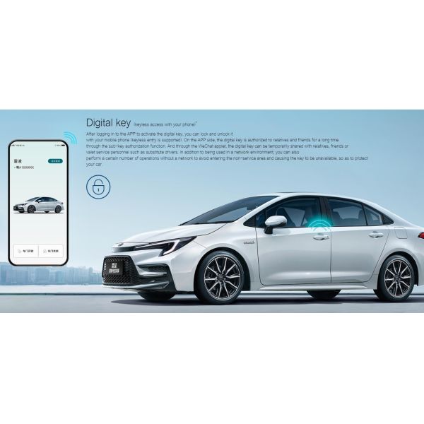 TO-YOTA LEVIN Hybrid Electric Car High Speed Electric Vehicle with 2700mm Wheelbase and 5 Seating Arrangements