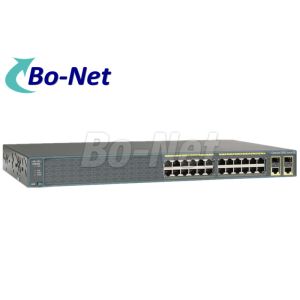 Managed Network 24port Cisco POE Switch With Rack Mountable 1U Enclosure WS