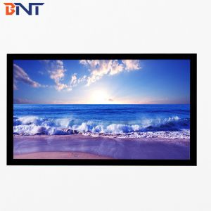 Bnt200 Inch Matte White Fabric Fast Fold Projector Screen with Square Aluminum