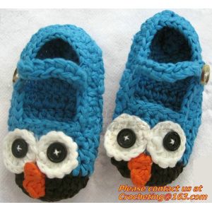 Slippers Baby crochet shoes crochet Cotton Crochet monkey Slippers Houseshoes