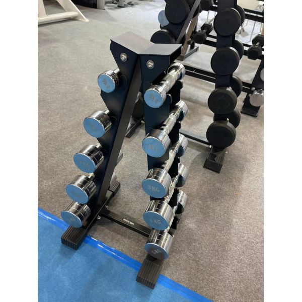 Training Bodybuilding Steel Metal Dumbbell Rack Multifunctional Foldable