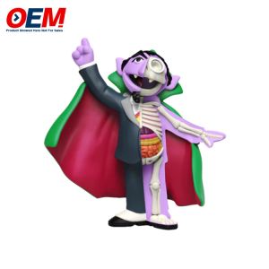 Custom Halloween Plastic 3D Toy / Plastic Mini Figure Cute Doll