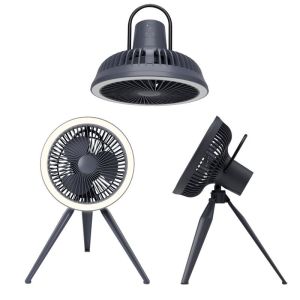 DC 5V / 2A Portable Camping Fan 5.2m/s Powerful Natural Breeze