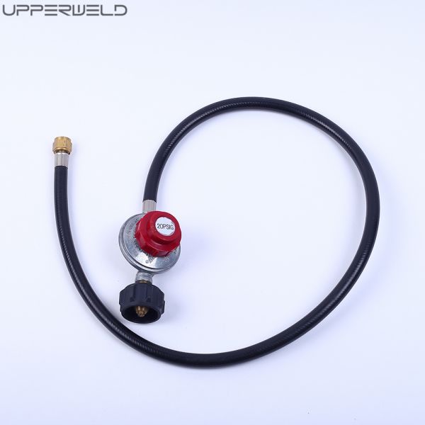 Outdoor BBQ Grill Low Pressure Propane LPG Regulator with Hose 12ft/25ft/50ft Cutting