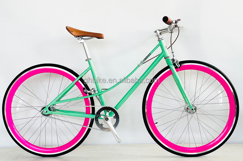 Ride in Style Men's Vintage Single Speed Bicycle with Steel Fork and Kenda 700C Tires