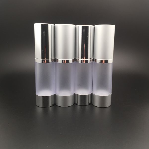 10ml 15ml 30ml 50ml 80ml 100ml 120ml Silver Golden Matte Airless Pump Bottle Facial Cleanser Sealing Type PUMP SPRAYER