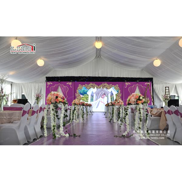 Aluminum White Event Party Ceremony Luxury Wedding Tents For 1000 People