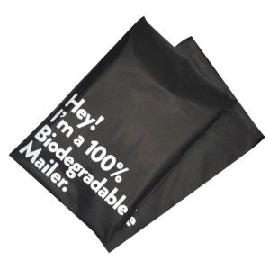 Cartoon Children Gift Boxes Express 100% Biodegradable Courier Bags Matte Black