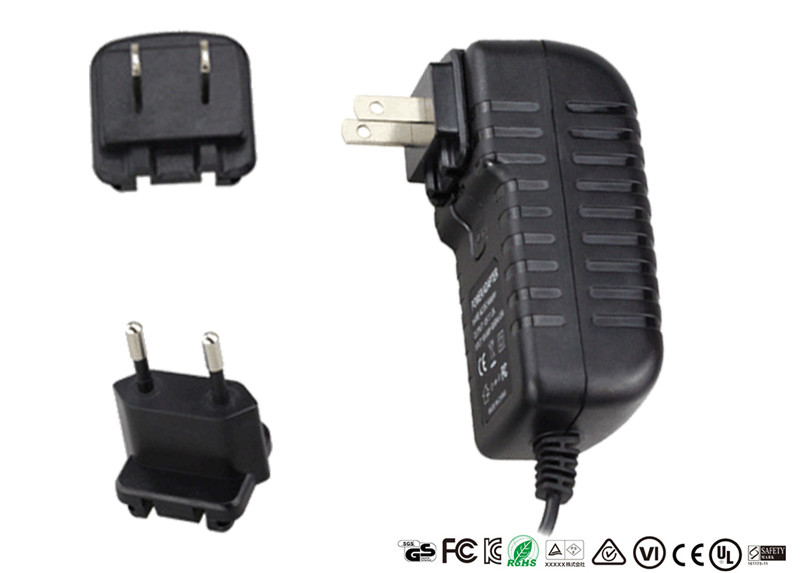 9V 2000mA 3000mA Detachable Plug Power Adapter 2A 3A Interchangeable