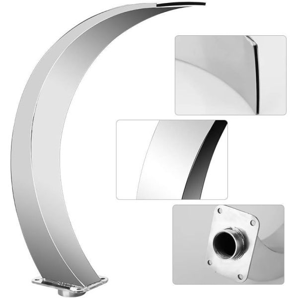 Metal Swimming Pool Accessories SPA Stainless Steel Fountain Head Cascade Outdoor Waterfall