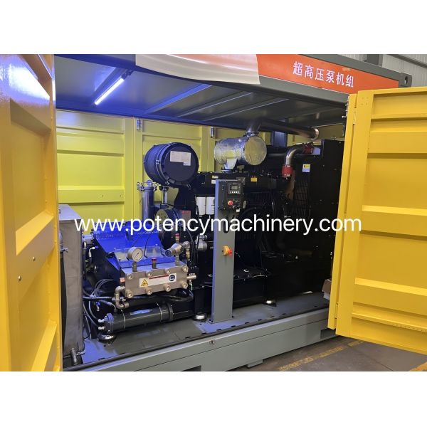 Industrial Intelligent Cement Mixer Drum Cleaning Machine For Heavy Duty Blast