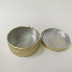 Recycled Material Round Aluminium Tins Container Waterproof For Cosmetic