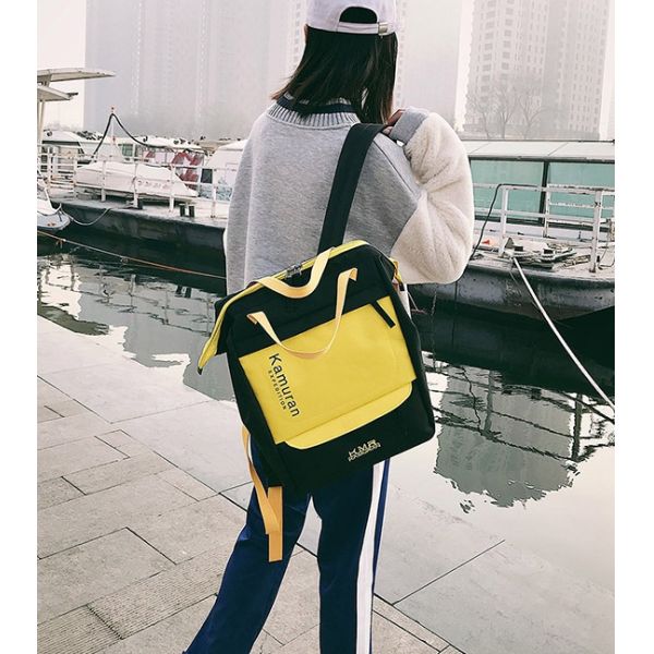 Fashion casual hip-hop style color tidal students bag backpack factory outlet