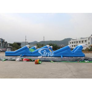 15x6m 6 Lane Vertical Rush Slide Adults Inflatable Obstacle Course For Outoor