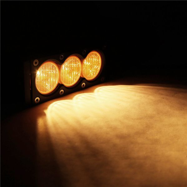 Hotsales 30W yellow flood single row led light bar CREE LED PC lens HCB-L30SDC