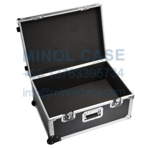 Lockable Silver Aluminum Camera DJ Flight Case Foam Padding