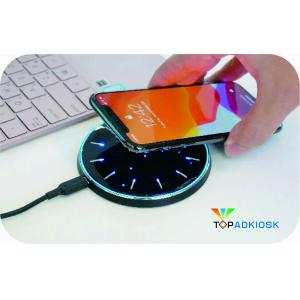 10mm Thickness Fast Charge Wireless Charging Pad 10W With LED Light