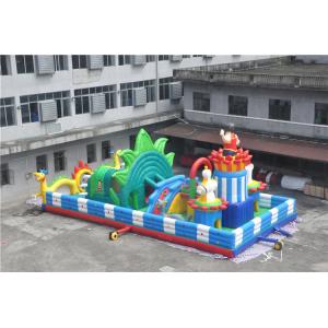 Quality 15x8M Inflatable Toddler Playground With Printing Logo / Backyard Obstacle Course for sale