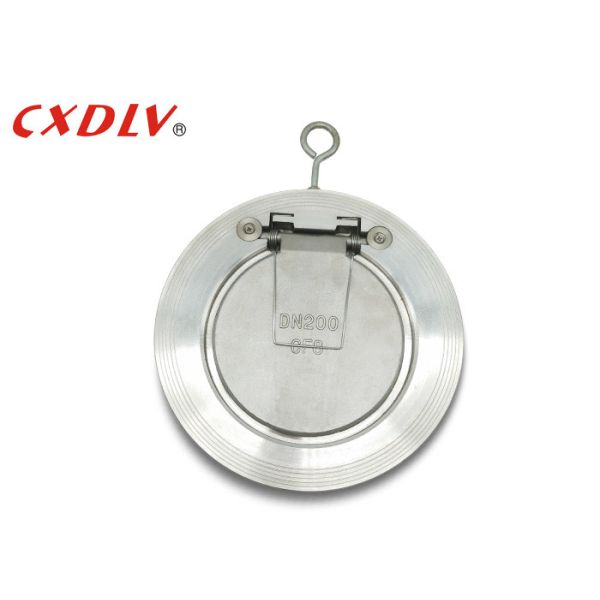 Buy DN200 8" Spring Load Swing Check Valve Stainless Steel Metal Seat CE Certificated at wholesale prices