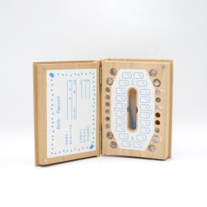 Wooden Baby tooth case ,tooth holder ,wooden tooth box for Newborn baby gift