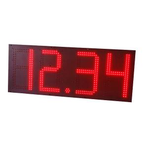 1400*650mm 7 Segment Red LED Price Board Custom Gas Station Price Board