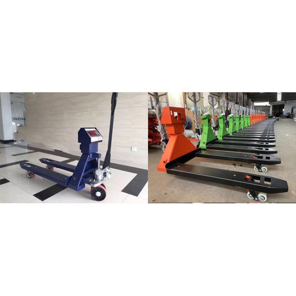 1 2 3T Carbon Steel Manual Pallet Truck Scales With Hydraulic Pump
