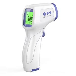 Quality Portable White Infrared Forehead Non Contact Thermometer With Fever Alarm And LCD Display for sale