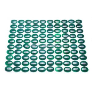 Green onyx Oval Cabochons 10X14mm Gemstones Cabochons CA17392
