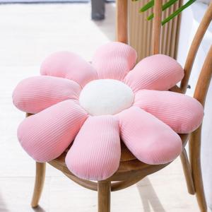 No Fading Girls Sleeping Short Plush Flower Pillow