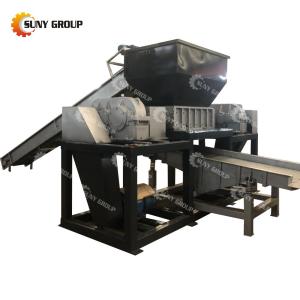 High Capacity Waste Glass Bottle Cutter Double Shaft Shredder for Optimal