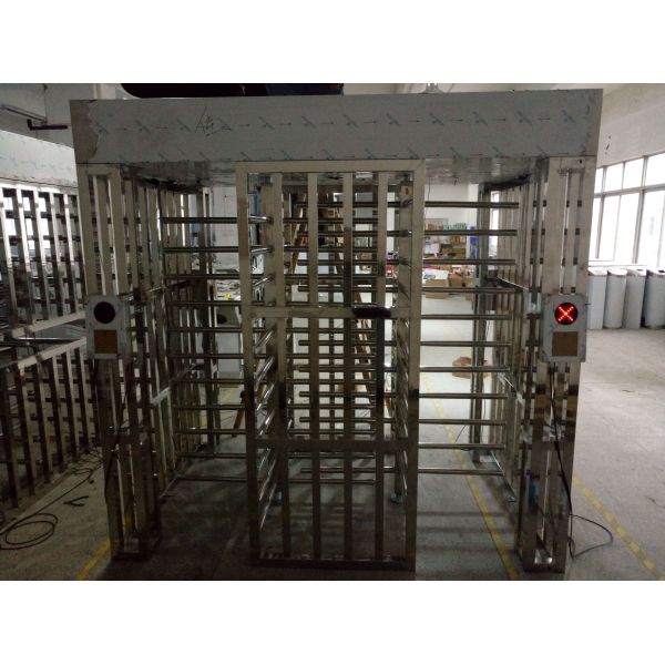 304 Stainless Steel Construction Site Full Height Turnstiles 40 Persons/Min