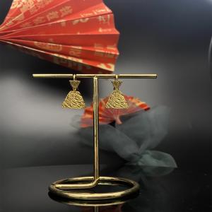 Fashionable Small Gold Plumeria Earrings