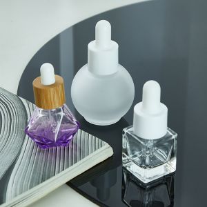 SGS Certified Glass Dropper Bottles 100ml Screw Cap Closure Size 6.5cm 6.5cm 15