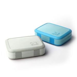 Eco Friendly Sustainable Dishwasher Safe Plastic Bento Lunch Box With Four