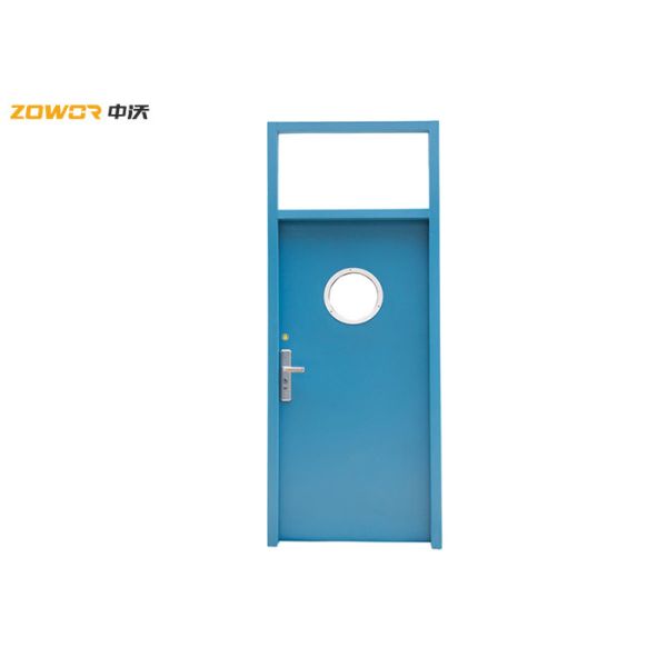 Buy Ordinary steel household/commercial entrance door with bright glass window, good light at wholesale prices