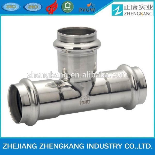 Buy stainless steel single press equal tee-press fitting at wholesale prices