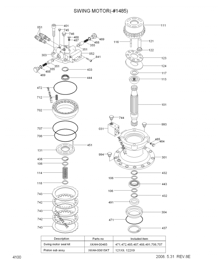 R320LC-7 Final Drive 31N8-12010 31N9-10132 For Hyundai Travel Motor Assy