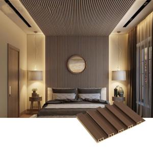China Wood Plastic Composite Interior WPC Wall Panel For Household UV Resistant on sale