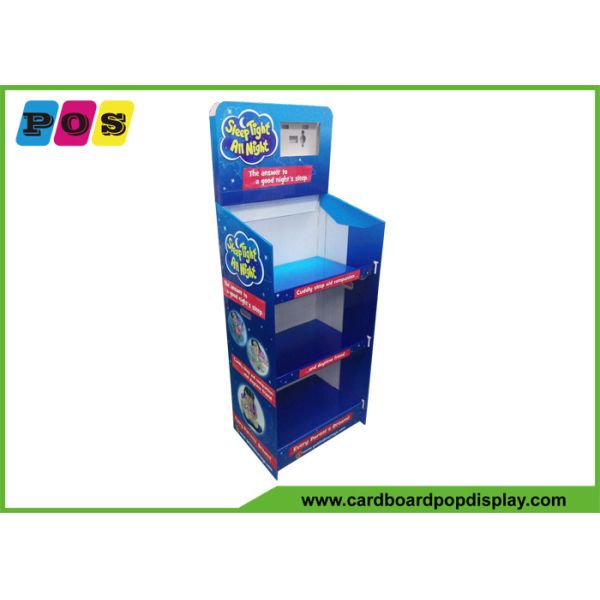 CMYK Full Color Printed Cardboard Display Stands Easy Assembly For Sleep Toys