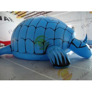 Funny Inflatable Pool Turtle , Amusement Park Giant Inflatable Animals
