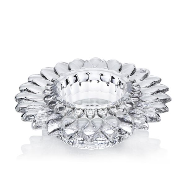 Buy Unique creative Sunflower clear crystal glass candelabra candlestick holder at wholesale prices