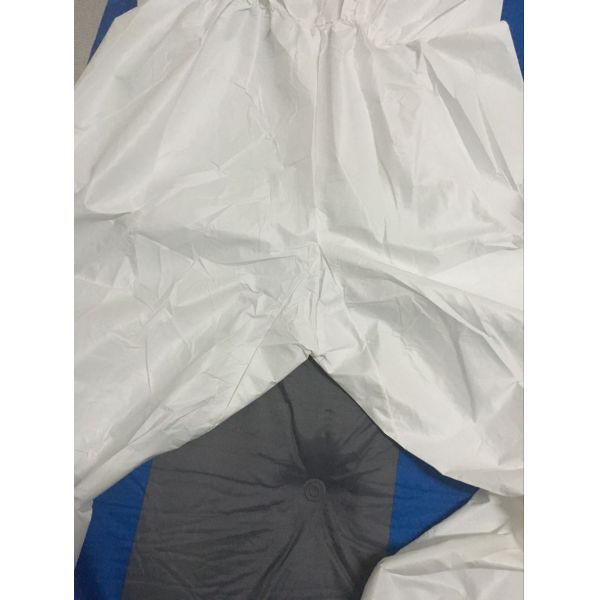 Disposable microporous industry coverall with flap,PP or SMS non-woven,white protecitve coverall against oil