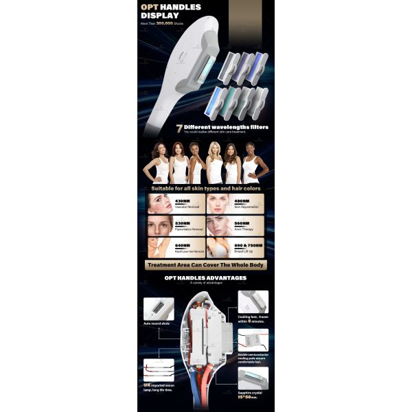 3IN1 Multifunction IPL OPT Picosecond Laser Radiofrequency Skin Rejuvenation Tattoo Removal Machine